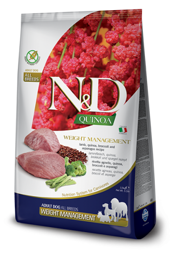 N&D Quinoa Weight Menagement Lamb,Broccoli & Asparagus